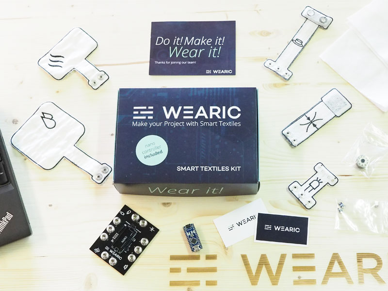 Smart Textiles Kit - wearable - incl nano controller